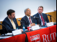 Mohammad Ali Chaudry speaks  alongside fellow panelists Jared Maples and John Cohen